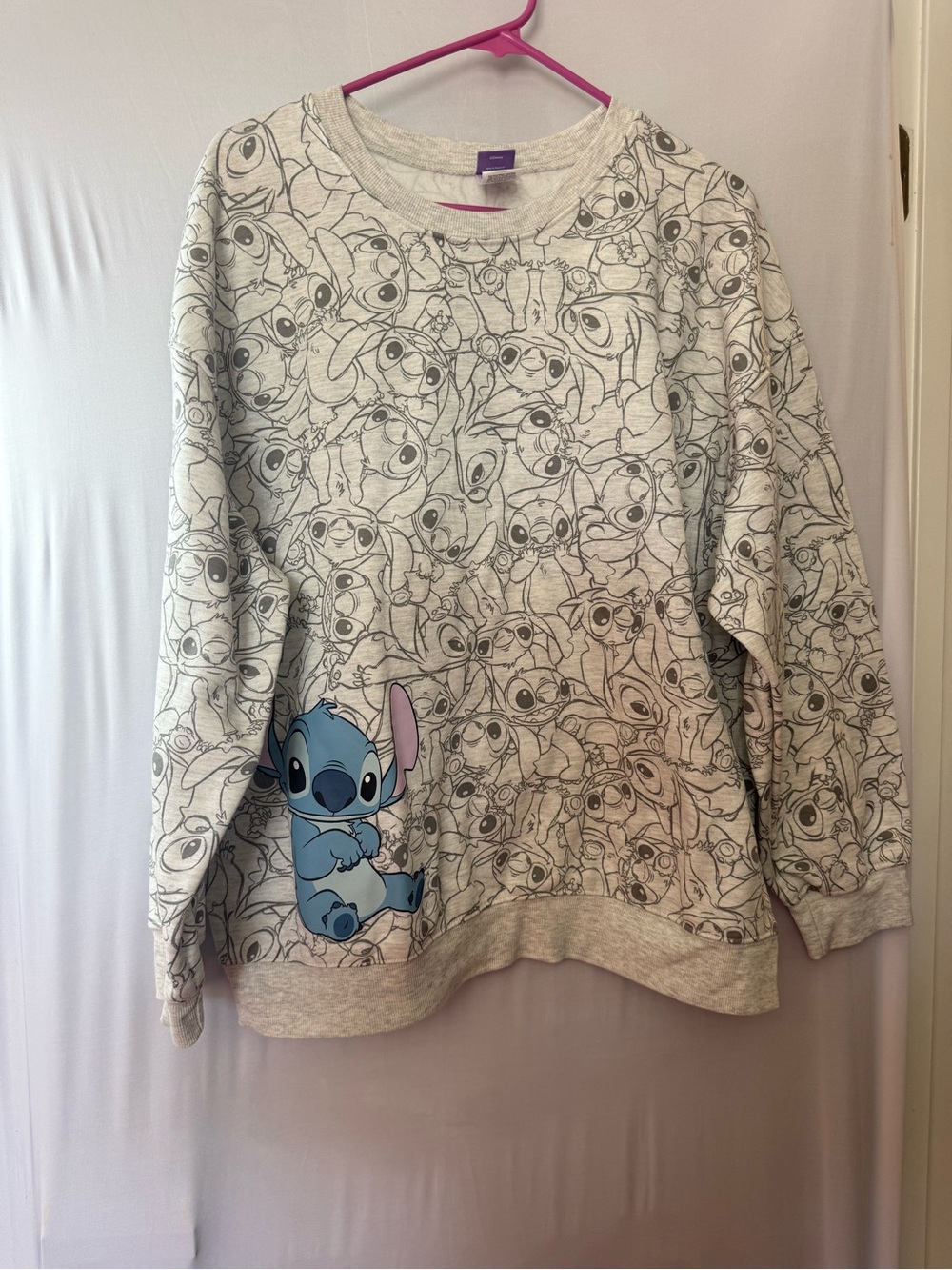 Disney Stitch Allover Print Graphic Sweatshirt XL 16-18